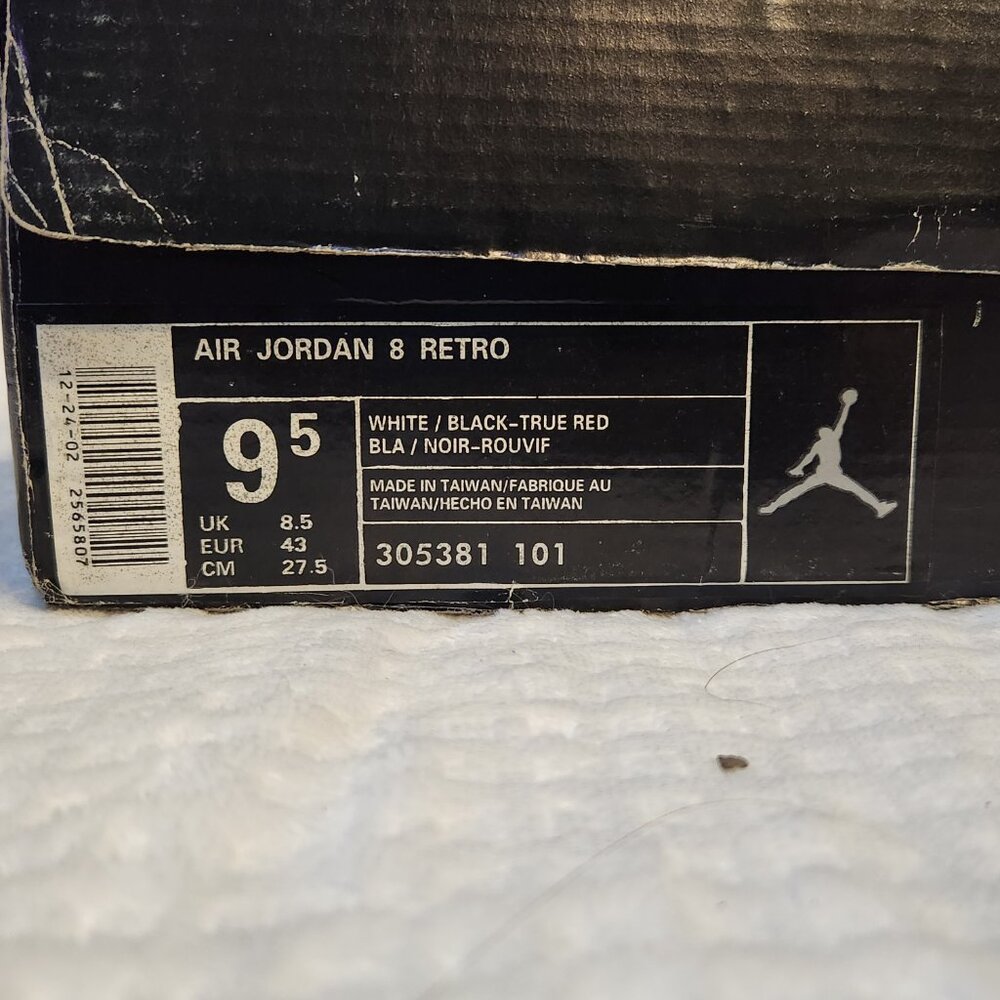 NEW - NIKE AIR JORDAN 8 Retro Bugs Bunny 1993 - Sz 9.5 - NIB - Picture 7 of 8